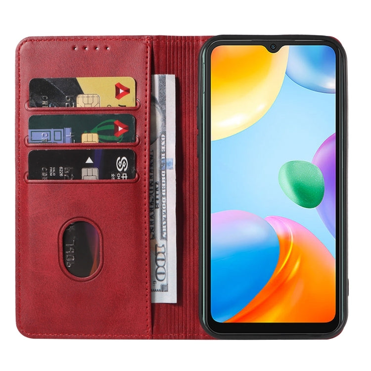 For Xiaomi Redmi 10C Magnetic Closure Leather Phone Case