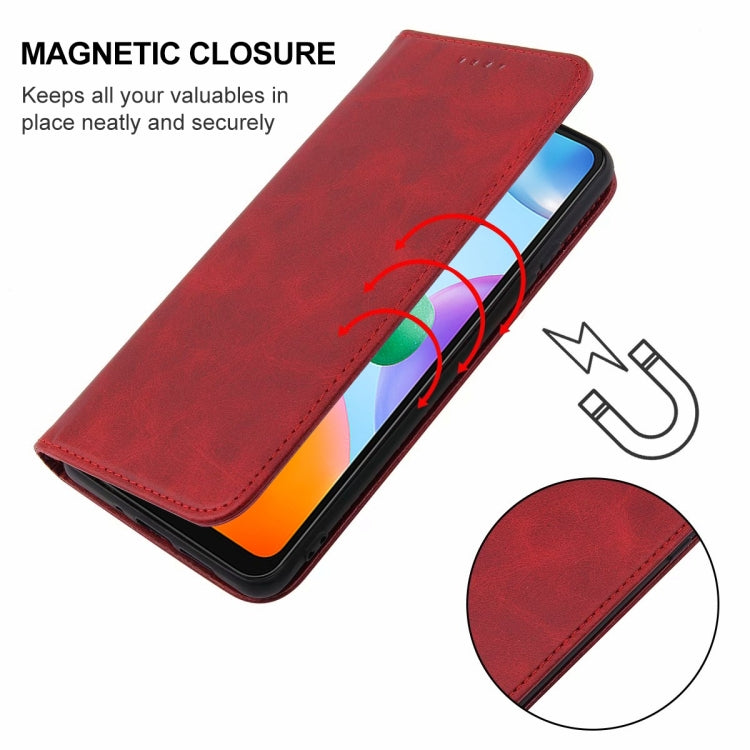 For Xiaomi Redmi 10C Magnetic Closure Leather Phone Case
