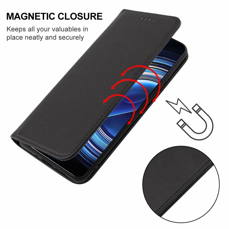 For Xiaomi Redmi K50 Magnetic Closure Leather Phone Case
