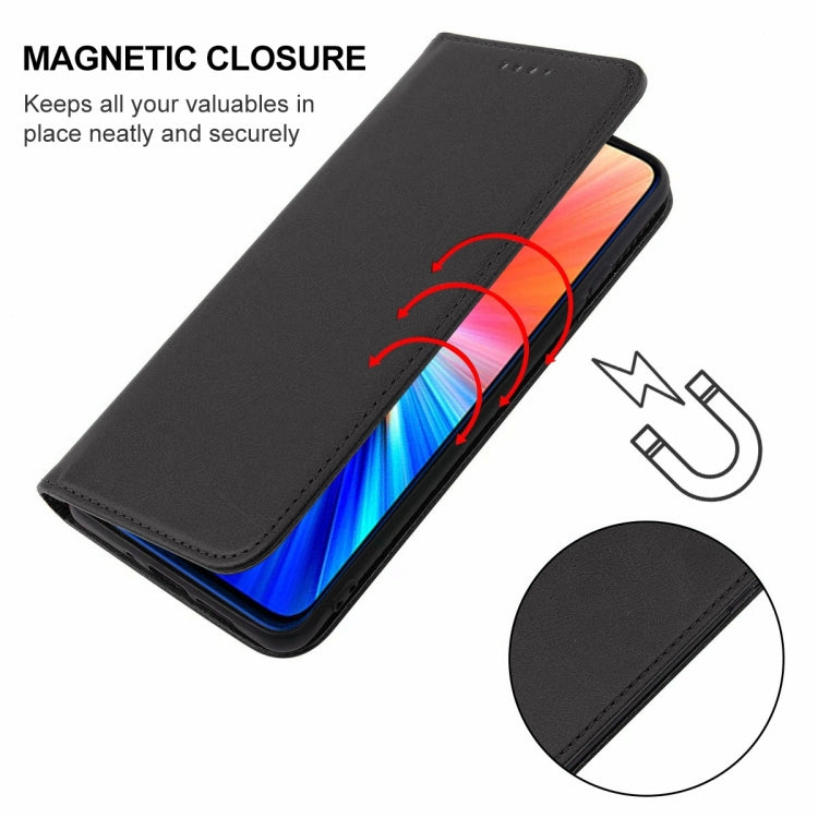 For Xiaomi Redmi Note 8 2021 Magnetic Closure Leather Phone Case