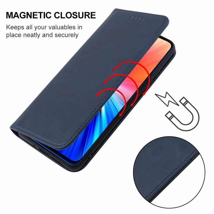 For Xiaomi Redmi Note 8 2021 Magnetic Closure Leather Phone Case