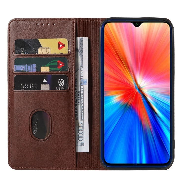 For Xiaomi Redmi Note 8 2021 Magnetic Closure Leather Phone Case