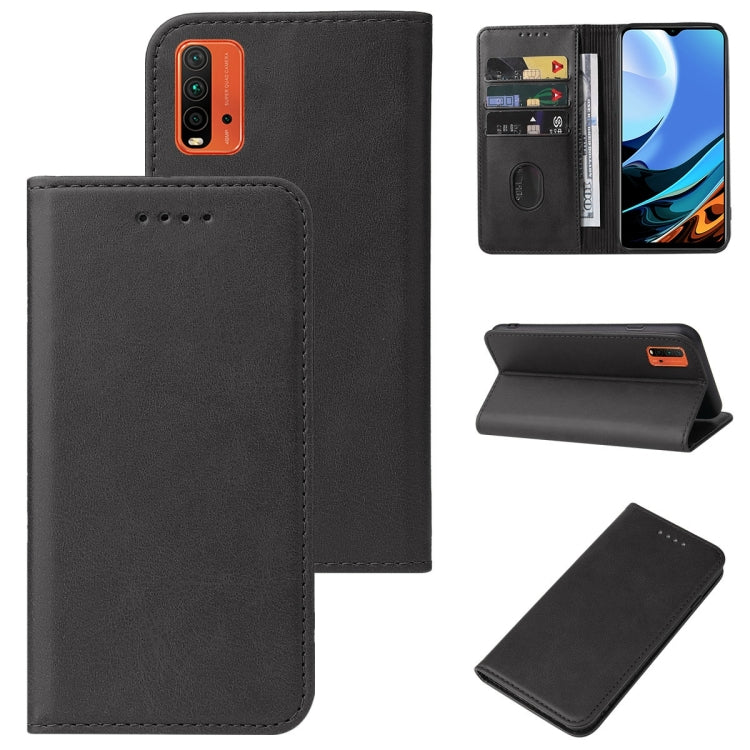 For Xiaomi Redmi 9 Power India Magnetic Closure Leather Phone Case