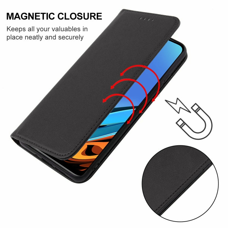 For Xiaomi Redmi 9 Power India Magnetic Closure Leather Phone Case