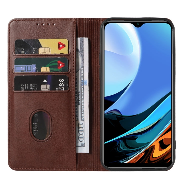 For Xiaomi Redmi 9 Power India Magnetic Closure Leather Phone Case