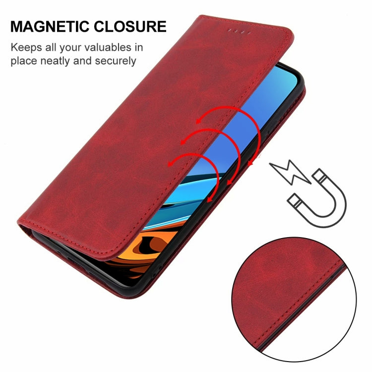 For Xiaomi Redmi 9 Power India Magnetic Closure Leather Phone Case