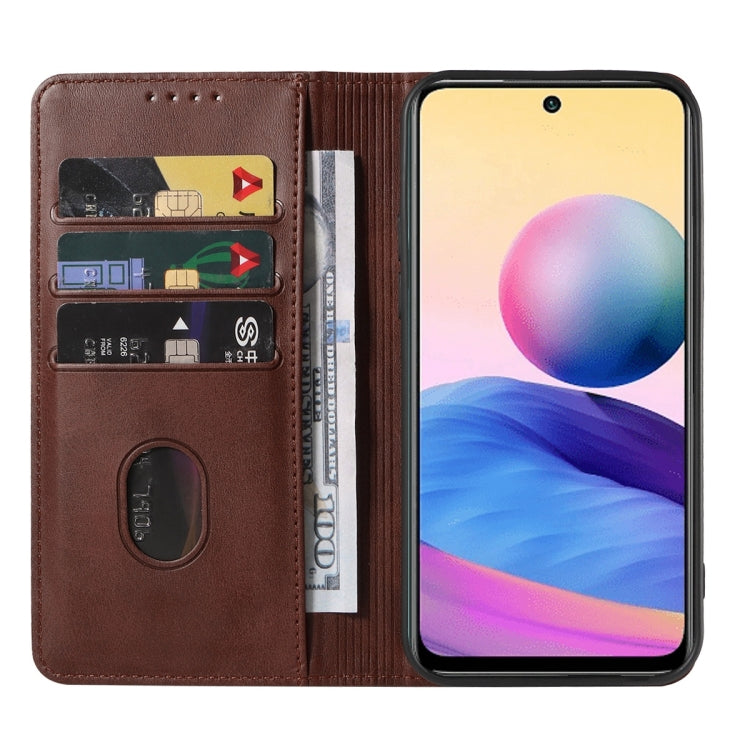 For Xiaomi Redmi Note 10 JE Magnetic Closure Leather Phone Case