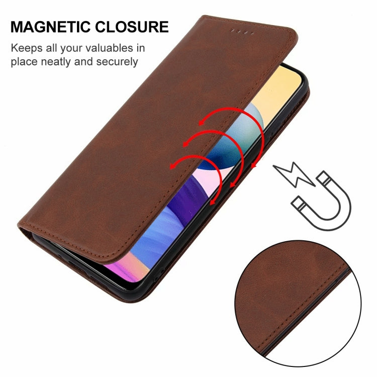 For Xiaomi Redmi Note 10 JE Magnetic Closure Leather Phone Case