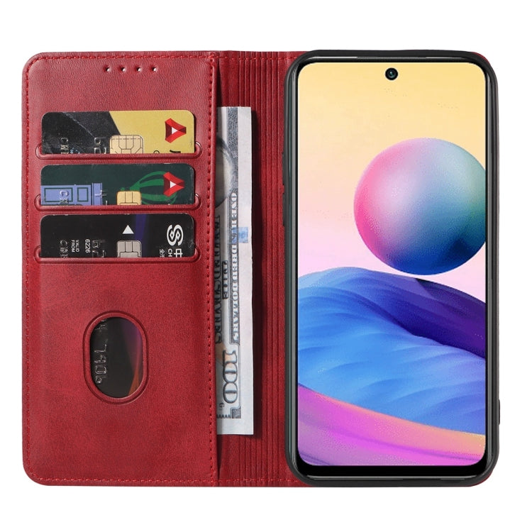 For Xiaomi Redmi Note 10 JE Magnetic Closure Leather Phone Case