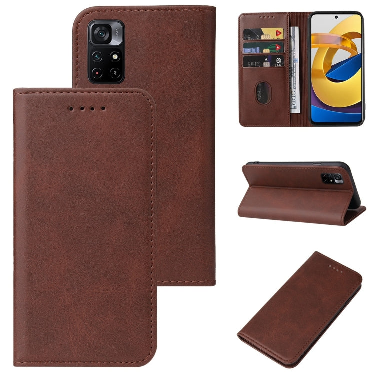 For Xiaomi Redmi Note 11 5G Magnetic Closure Leather Phone Case