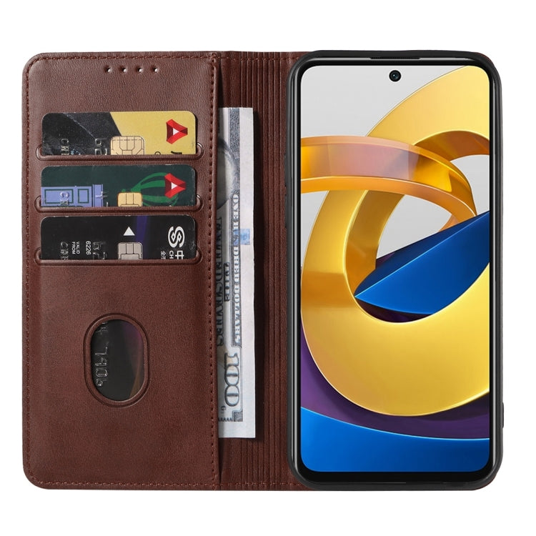 For Xiaomi Redmi Note 11 5G Magnetic Closure Leather Phone Case