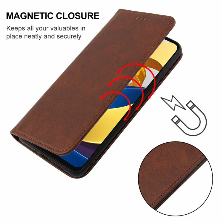 For Xiaomi Redmi Note 11 5G Magnetic Closure Leather Phone Case