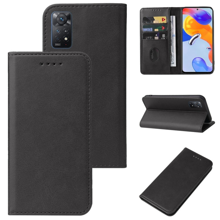 For Xiaomi Redmi Note 11 Pro 5G Magnetic Closure Leather Phone Case