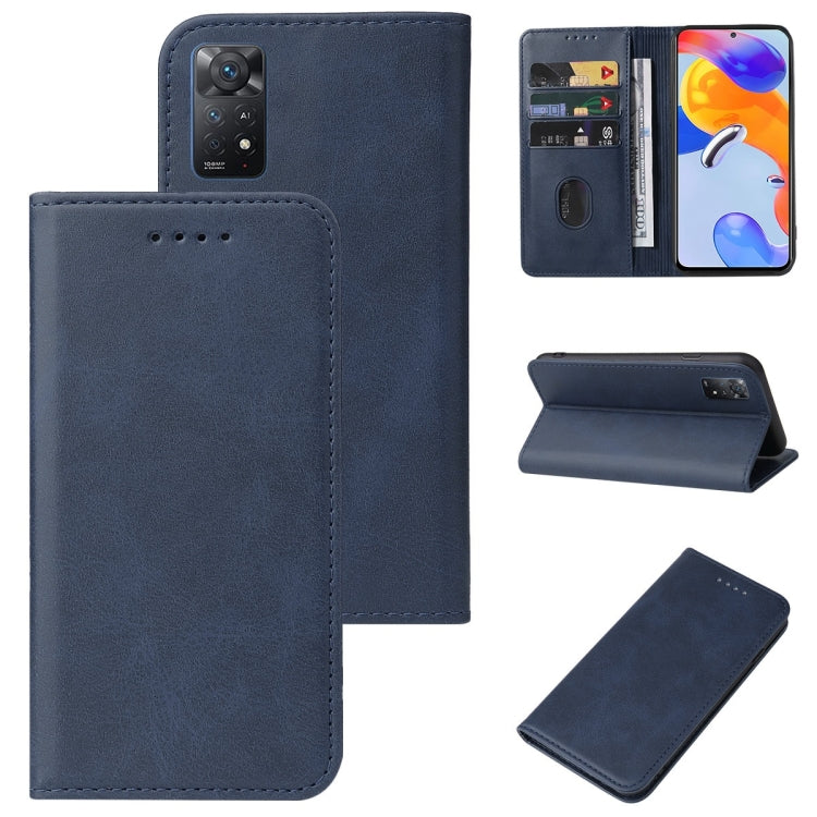 For Xiaomi Redmi Note 11 Pro 5G Magnetic Closure Leather Phone Case