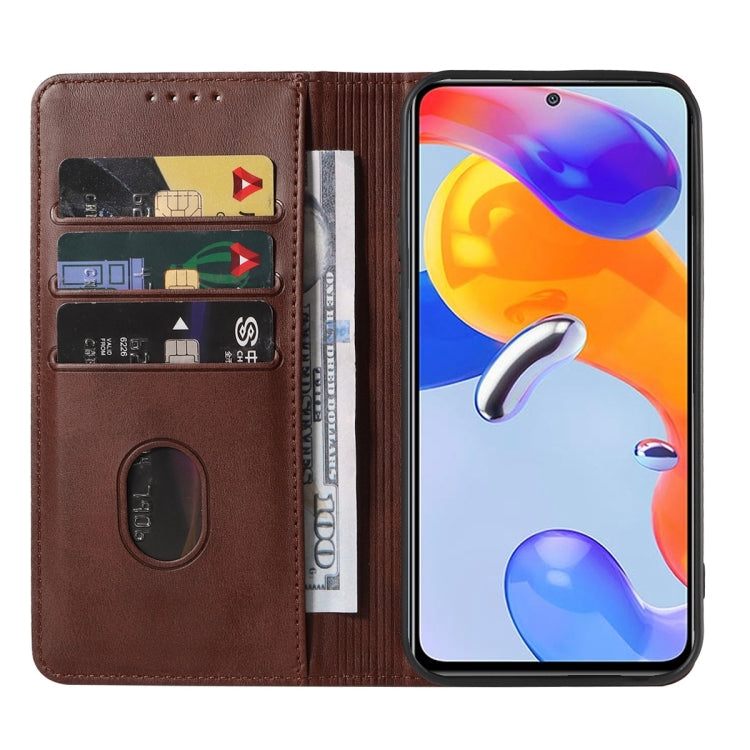 For Xiaomi Redmi Note 11 Pro 5G Magnetic Closure Leather Phone Case
