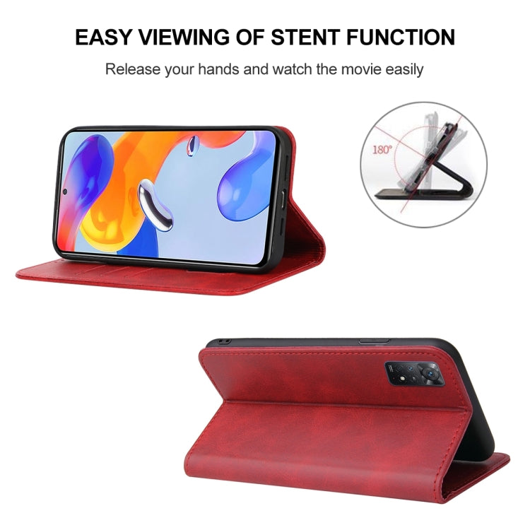 For Xiaomi Redmi Note 11 Pro 5G Magnetic Closure Leather Phone Case