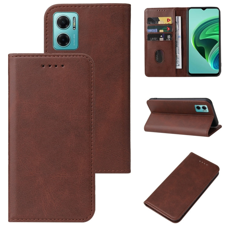 For Xiaomi Redmi Note 11E Magnetic Closure Leather Phone Case