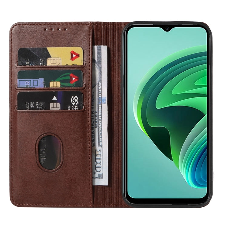 For Xiaomi Redmi Note 11E Magnetic Closure Leather Phone Case