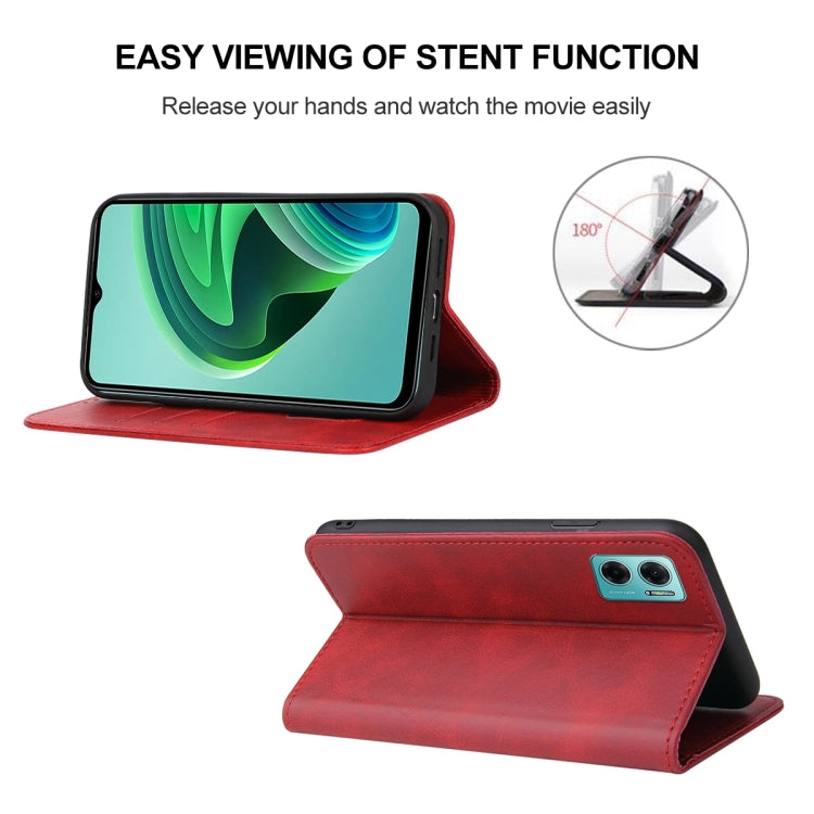 For Xiaomi Redmi Note 11E Magnetic Closure Leather Phone Case