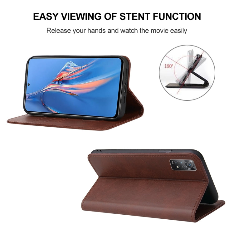 For Xiaomi Redmi Note 11E Pro Magnetic Closure Leather Phone Case