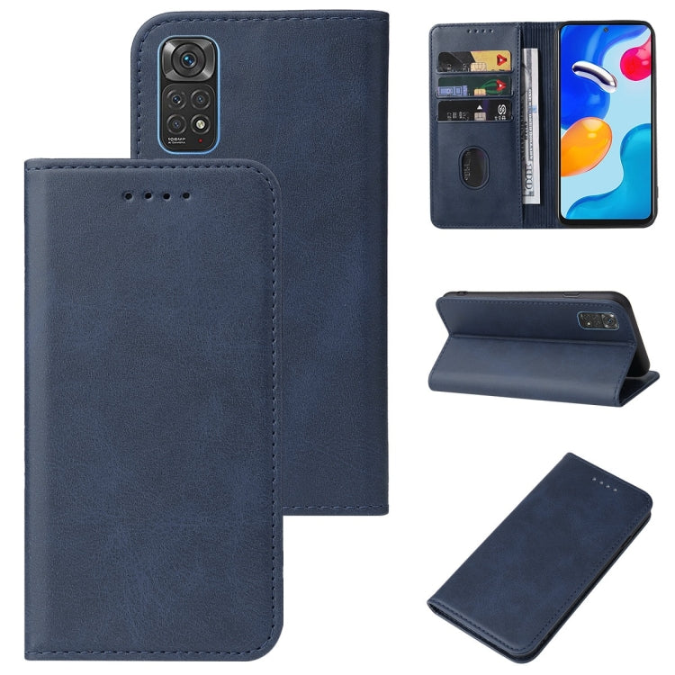 For Xiaomi Redmi Note 11S Magnetic Closure Leather Phone Case