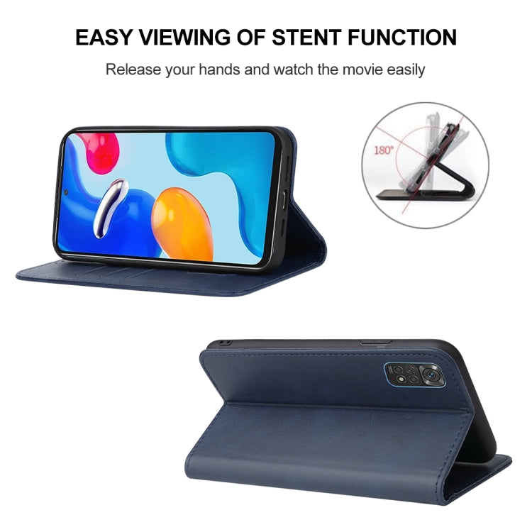 For Xiaomi Redmi Note 11S Magnetic Closure Leather Phone Case