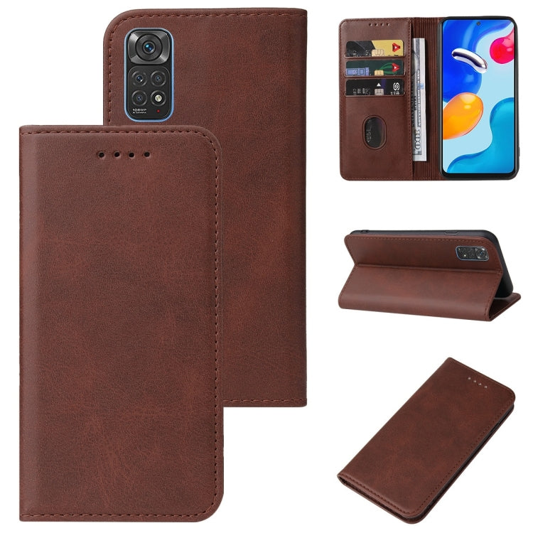 For Xiaomi Redmi Note 11S Magnetic Closure Leather Phone Case
