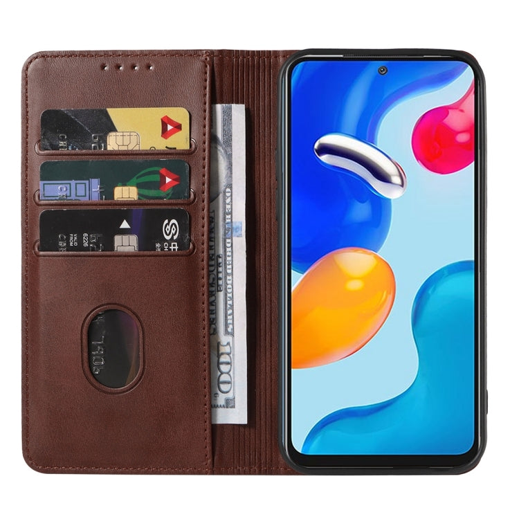 For Xiaomi Redmi Note 11S Magnetic Closure Leather Phone Case