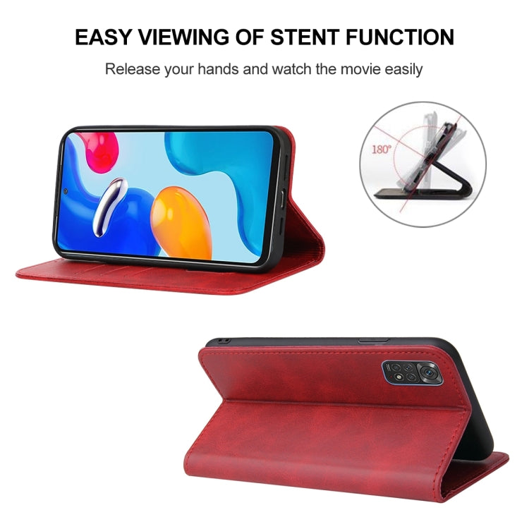 For Xiaomi Redmi Note 11S Magnetic Closure Leather Phone Case