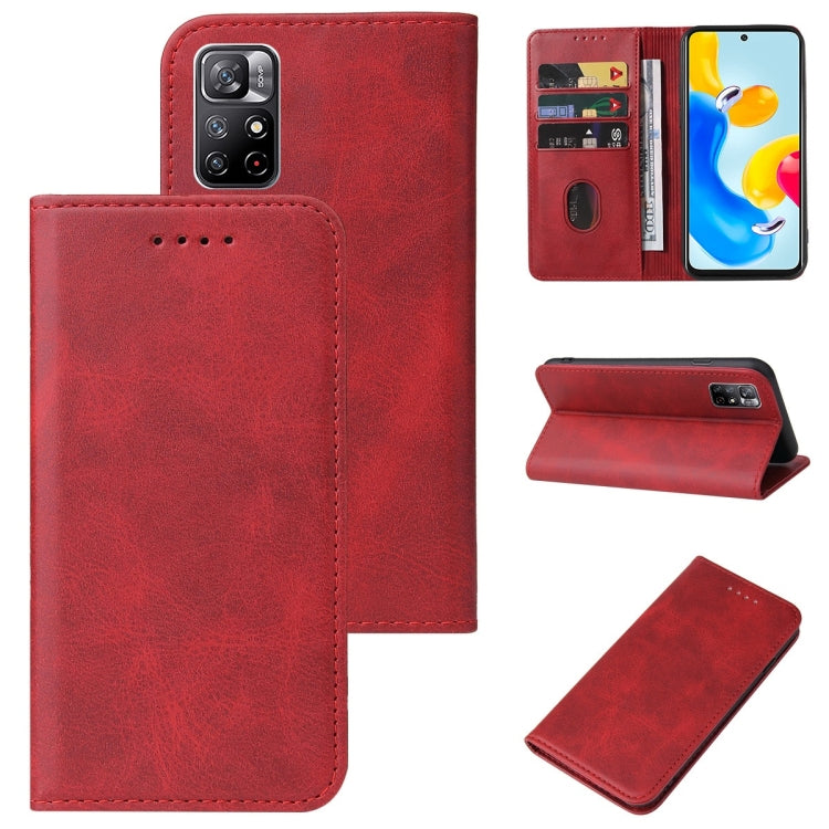 For Xiaomi Redmi Note 11S 5G Magnetic Closure Leather Phone Case