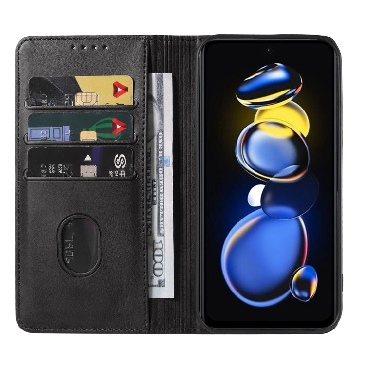 For Xiaomi Redmi Note 11T Pro+ Magnetic Closure Leather Phone Case