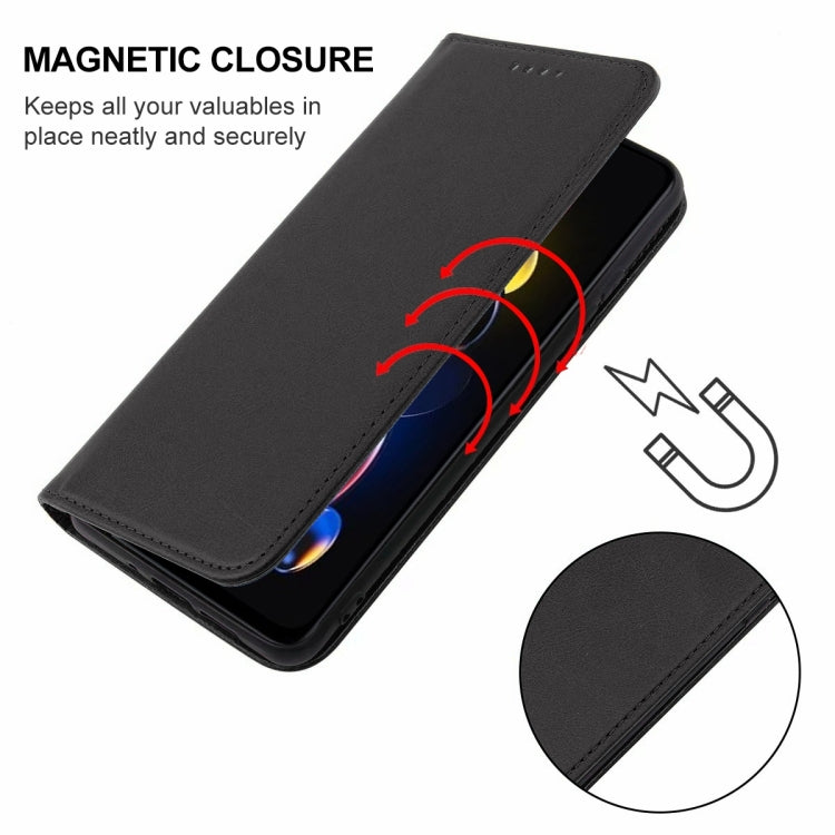 For Xiaomi Redmi Note 11T Pro+ Magnetic Closure Leather Phone Case