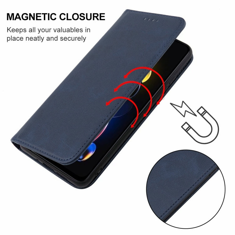 For Xiaomi Redmi Note 11T Pro+ Magnetic Closure Leather Phone Case