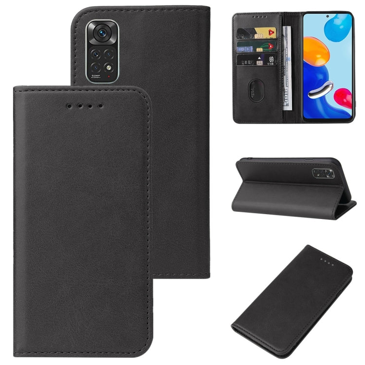 For Xiaomi Redmi Note 11 Global Magnetic Closure Leather Phone Case