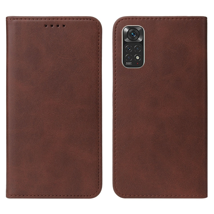 For Xiaomi Redmi Note 11 Global Magnetic Closure Leather Phone Case