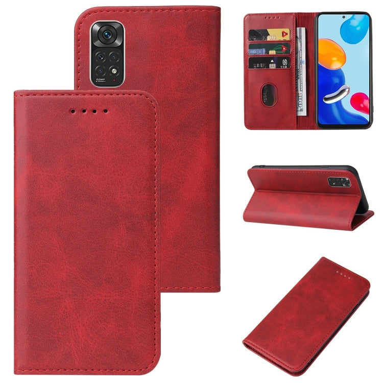For Xiaomi Redmi Note 11 Global Magnetic Closure Leather Phone Case