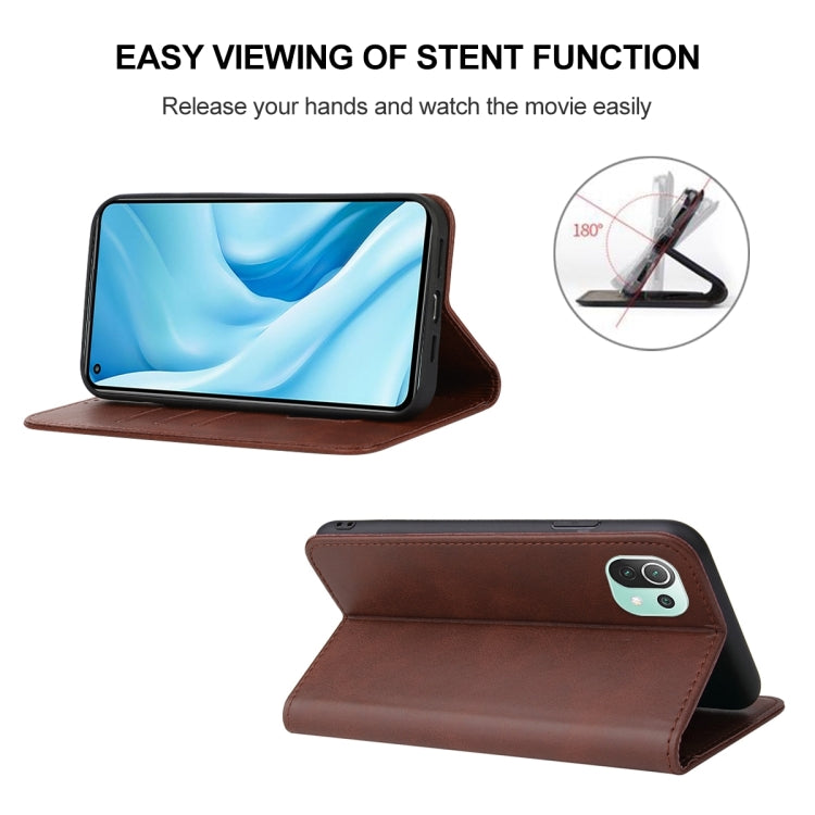 For Xiaomi Mi 11 Lite 4G / 5G Magnetic Closure Leather Phone Case