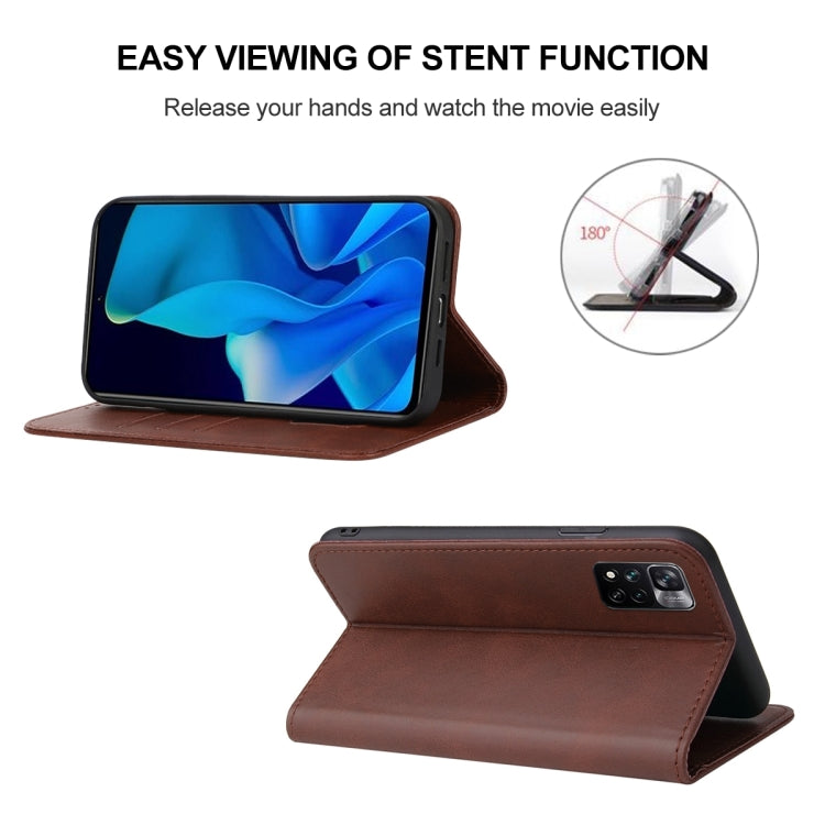 For Xiaomi Mi 11i HyperCharge Magnetic Closure Leather Phone Case