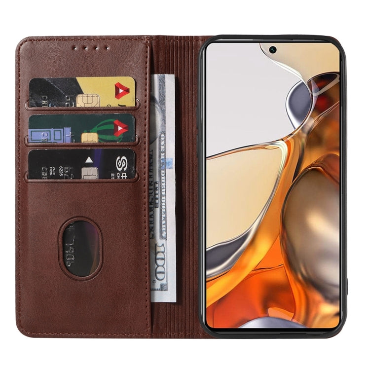 For Xiaomi 11T / 11T Pro Magnetic Closure Leather Phone Case