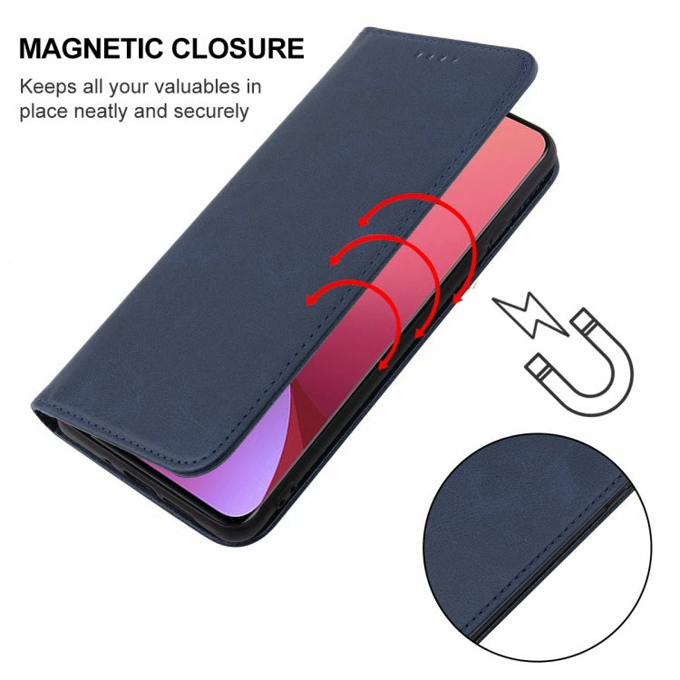 For Xiaomi 12 Magnetic Closure Leather Phone Case