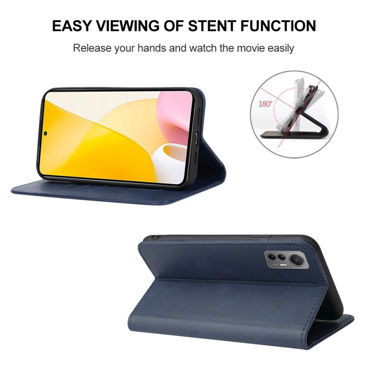 For Xiaomi 12 Lite Magnetic Closure Leather Phone Case
