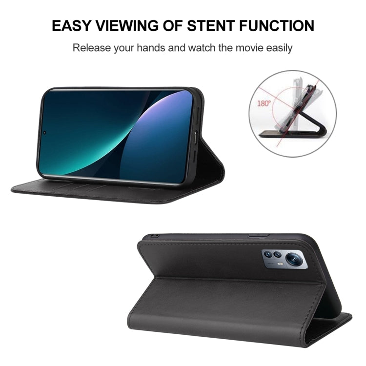 For Xiaomi 12 Pro Dimensity Magnetic Closure Leather Phone Case