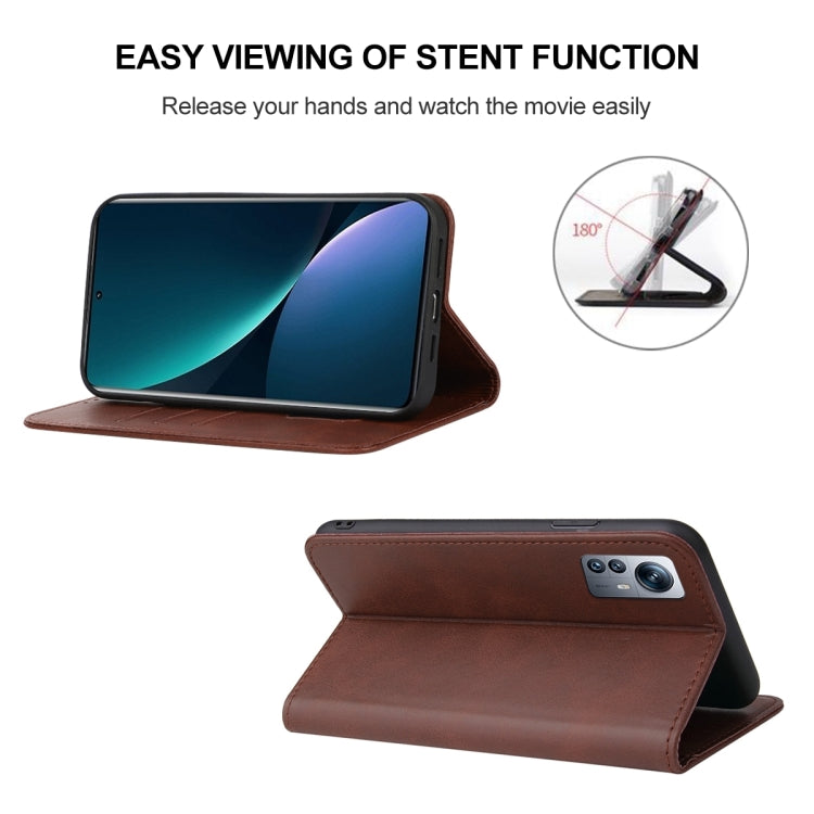 For Xiaomi 12 Pro Dimensity Magnetic Closure Leather Phone Case