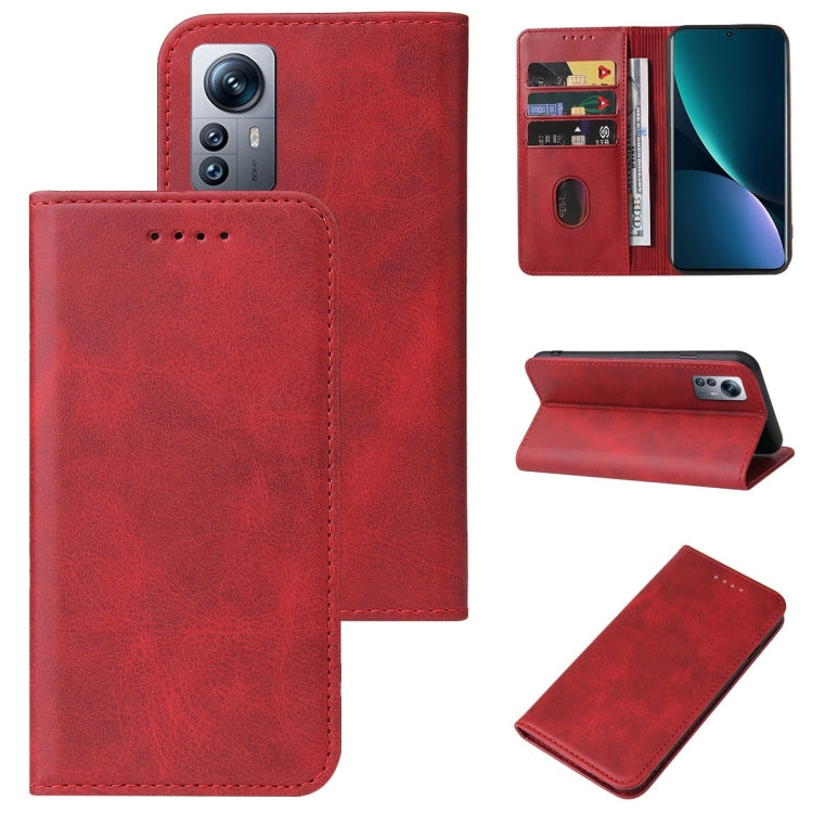 For Xiaomi 12 Pro Dimensity Magnetic Closure Leather Phone Case