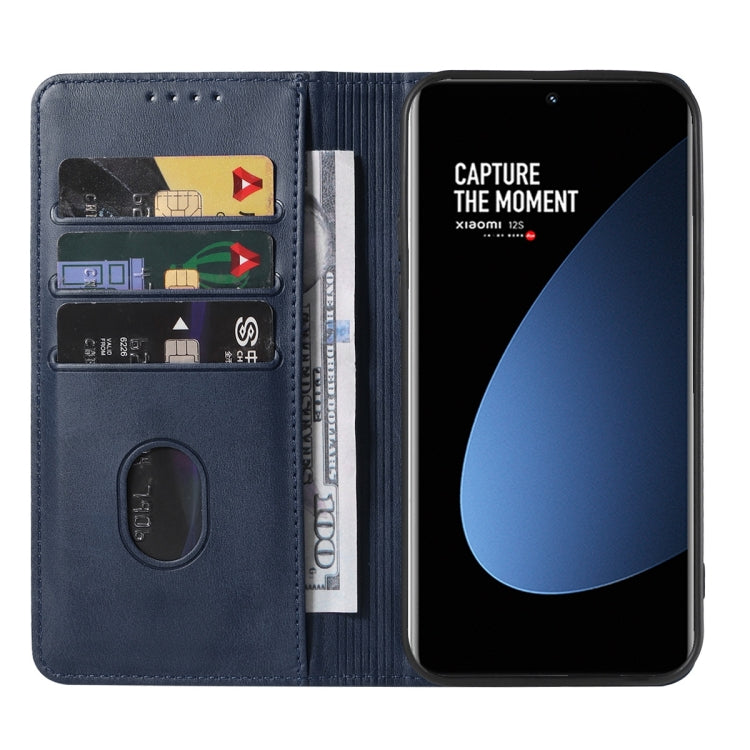 For Xiaomi 12S Magnetic Closure Leather Phone Case