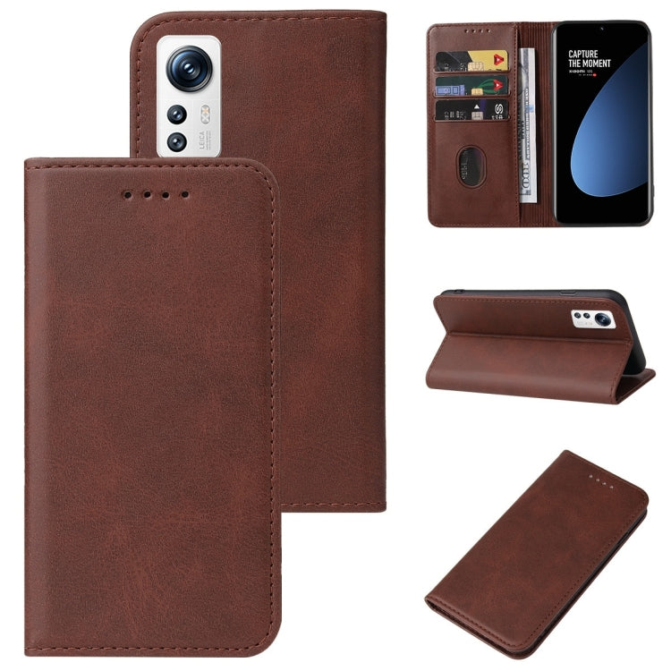 For Xiaomi 12S Magnetic Closure Leather Phone Case