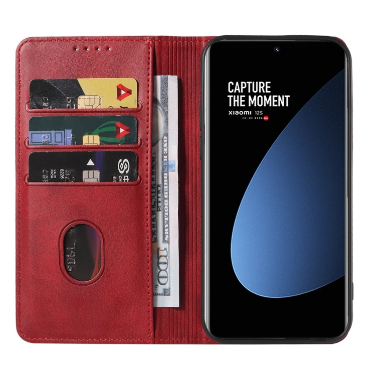 For Xiaomi 12S Magnetic Closure Leather Phone Case