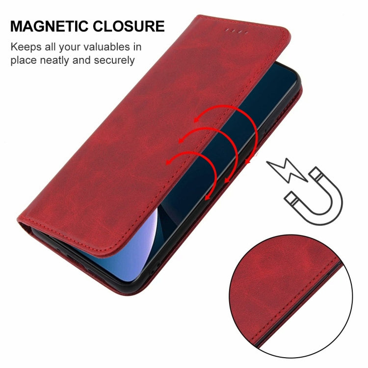 For Xiaomi 12S Magnetic Closure Leather Phone Case