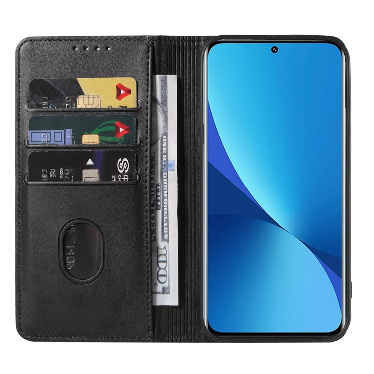 For Xiaomi 12X Magnetic Closure Leather Phone Case