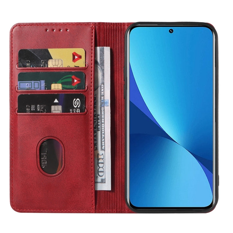 For Xiaomi 12X Magnetic Closure Leather Phone Case